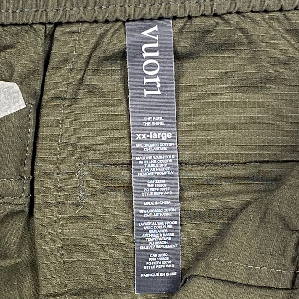 Vuori Ripstop Climber Pant Dark Oregano Mens XXL NWT Organic Stretch Hiking - Picture 4 of 14